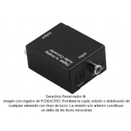 Convertidor de audio digital Fibra óptica Toslink y Coaxial Digital a RCA análogo R/L